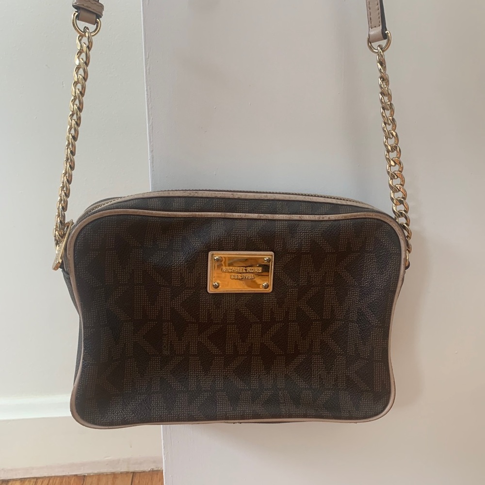 Michael Kors Monogram Crossbody Purse